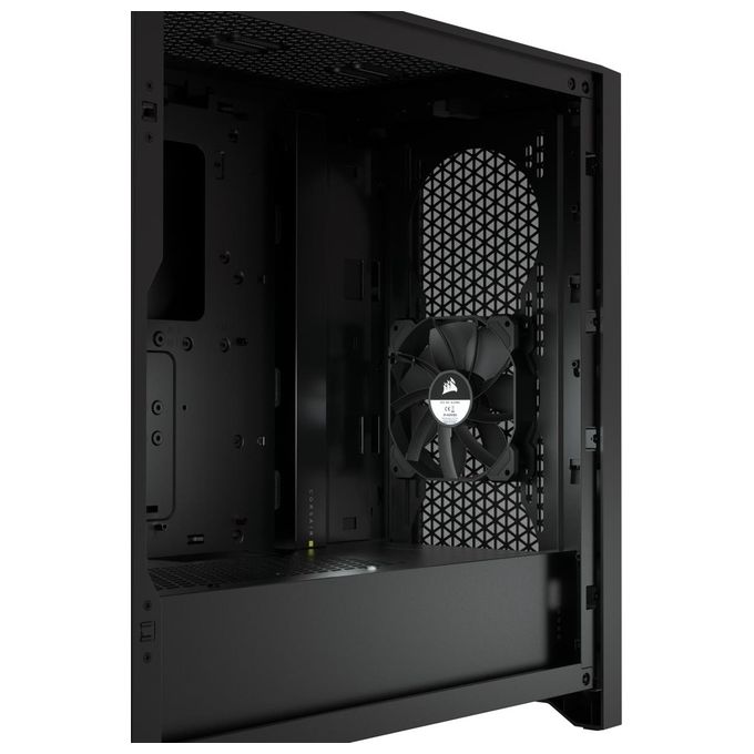 Corsair 4000D Airflow Case ATX Mid-Tower con Vetro Temperato Pannello Anteriore a Flusso d'Aria Elevato Pannello Laterale in Vetro Temperato Ampio Spazio Interno Due 120mm Ventole Incluse Nero