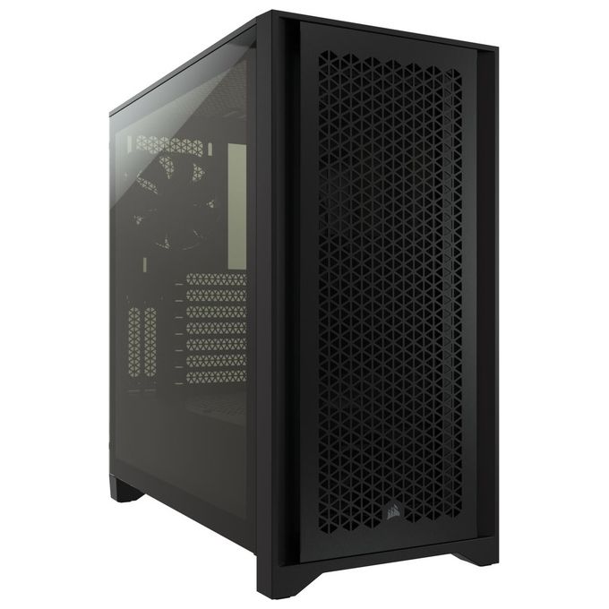Corsair 4000D Airflow Case ATX Mid-Tower con Vetro Temperato Pannello Anteriore a Flusso d'Aria Elevato Pannello Laterale in Vetro Temperato Ampio Spazio Interno Due 120mm Ventole Incluse Nero
