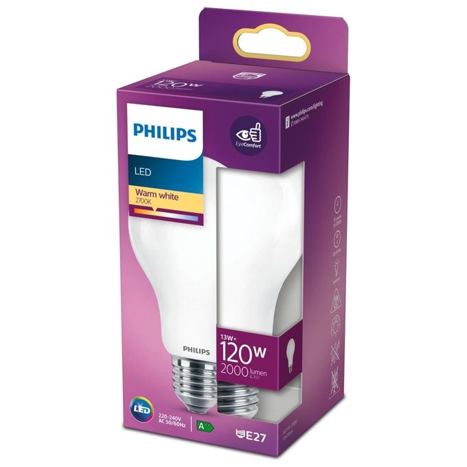 Philips Goccia Lampadina Led 120W e27 Luce Bianco Caldo