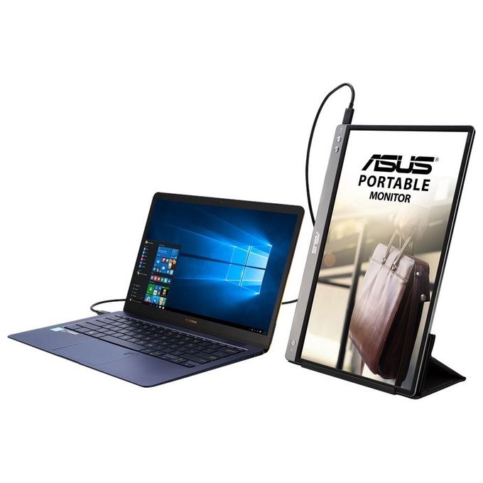 ASUS ZenScreen MB14AC Portable USB Monitor, 14'', IPS Full HD, Hybrid Signal Solution, USB Type-C, Flicker Free, Blue Light Filter, Anti-glare surface