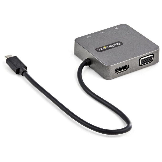 StarTech.com DKT31CHVL Replicatore di Porte e Docking Station per Notebook Cablato Usb 3.2 Gen 2 Type-C Nero-Argento