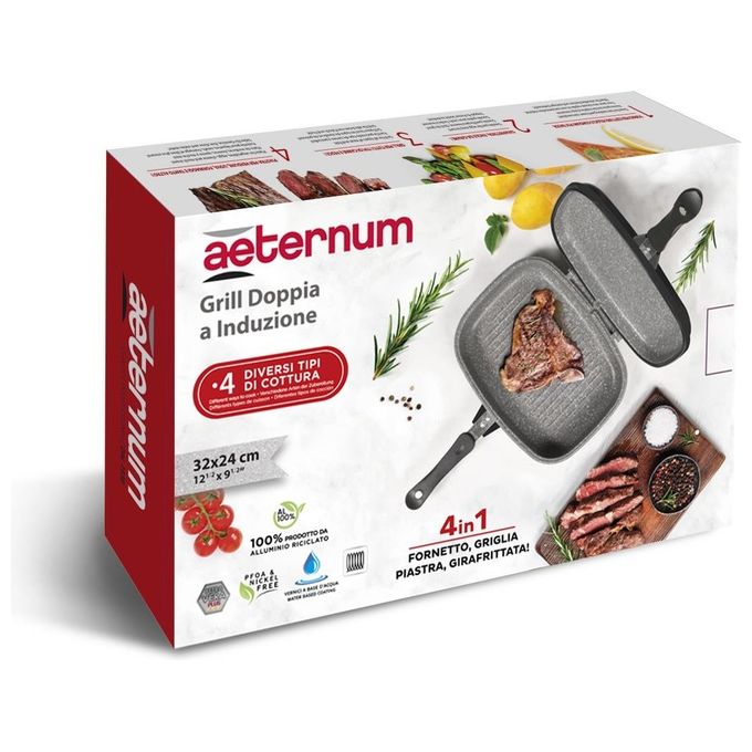 Bialetti Aeternum Grill Doppia Petravera 32x24cm