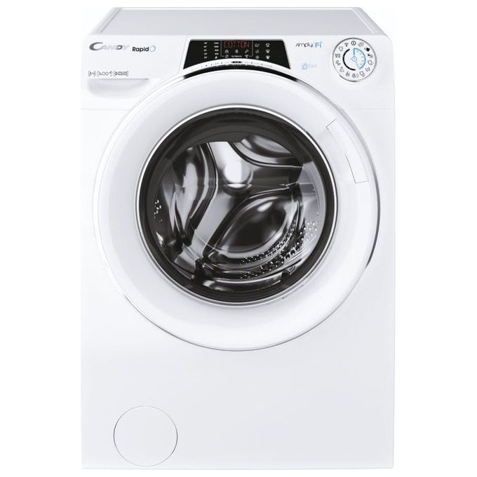 Candy Rapida' RO1486DWMCE-1-S Lav60X53X85 bianco atrice a carica frontale 8Kg 1400 giri Classe A 16 programmi Funzione Vapore Motore Inverter Wifi + Bluetooth 60X53X85 bianco