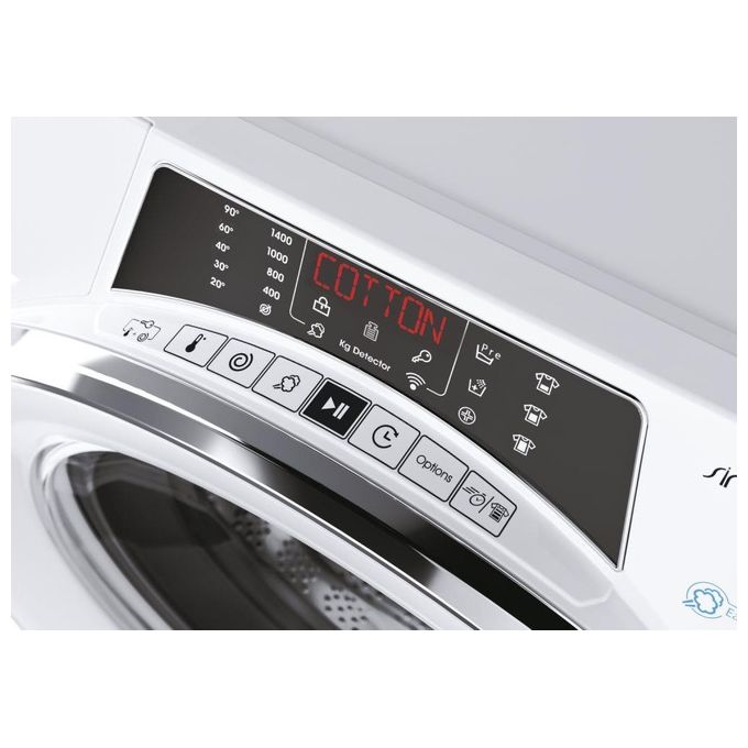 Candy RO 1496DWMCE-1-S Rapido' Lavatrice Carica Frontale Snap and Wash Classe energetica A (A+++) Capacita' di carico 9 kg Centrifuga 1400 giri Motore Inverter Wifi + Bluetooth