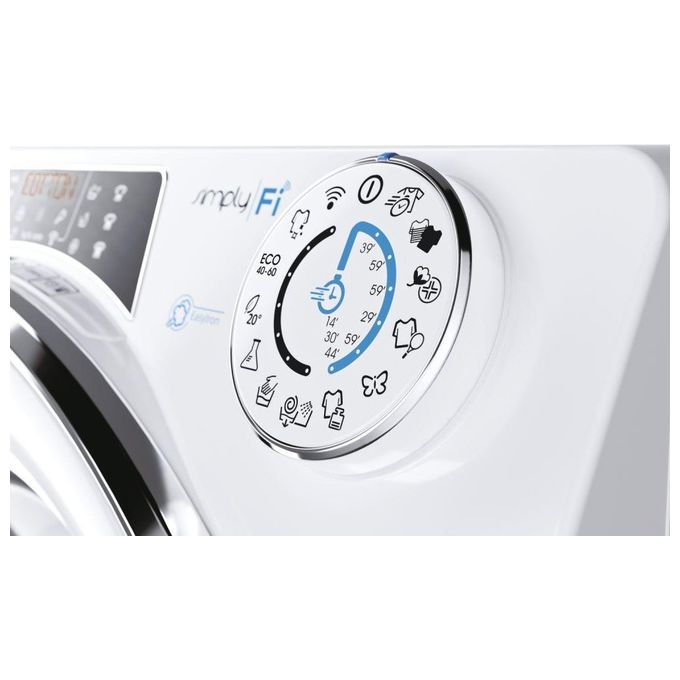 Candy Rapida' RO1486DWMCE-1-S Lav60X53X85 bianco atrice a carica frontale 8Kg 1400 giri Classe A 16 programmi Funzione Vapore Motore Inverter Wifi + Bluetooth 60X53X85 bianco