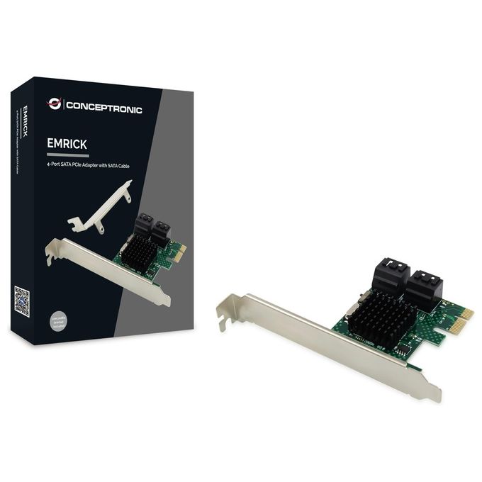 Conceptronic EMRICK03G Scheda di Interfaccia e Adattatore Sata Interno