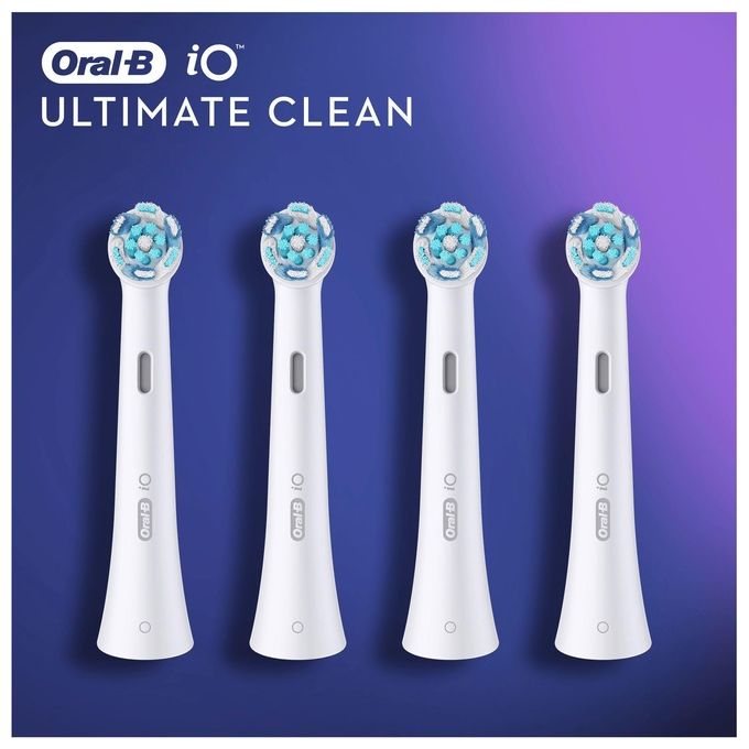 Braun Oral-B iO Ultimate Clean Testina per Spazzolino 4 Pezzi Bianco
