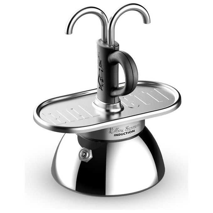 Bialetti Mini Express Induction Caffettiera Alluminio-Nero 2 Tazze