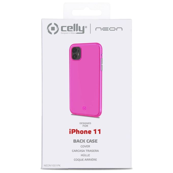 Celly Neon Cover per iPhone 11 Rosa