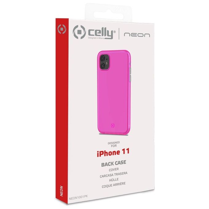Celly Neon Cover per iPhone 11 Rosa