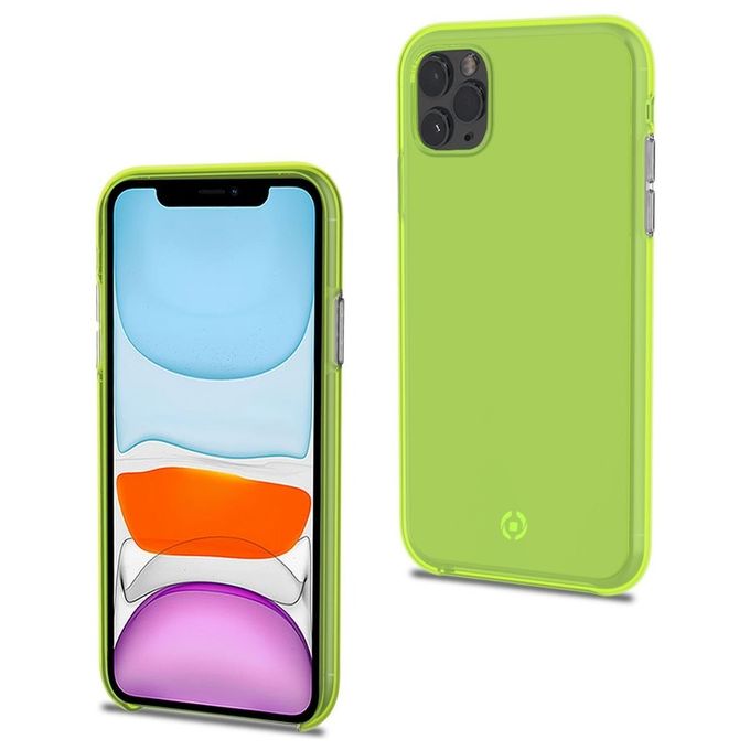 Celly Neon Cover per iPhone 11 Pro Giallo