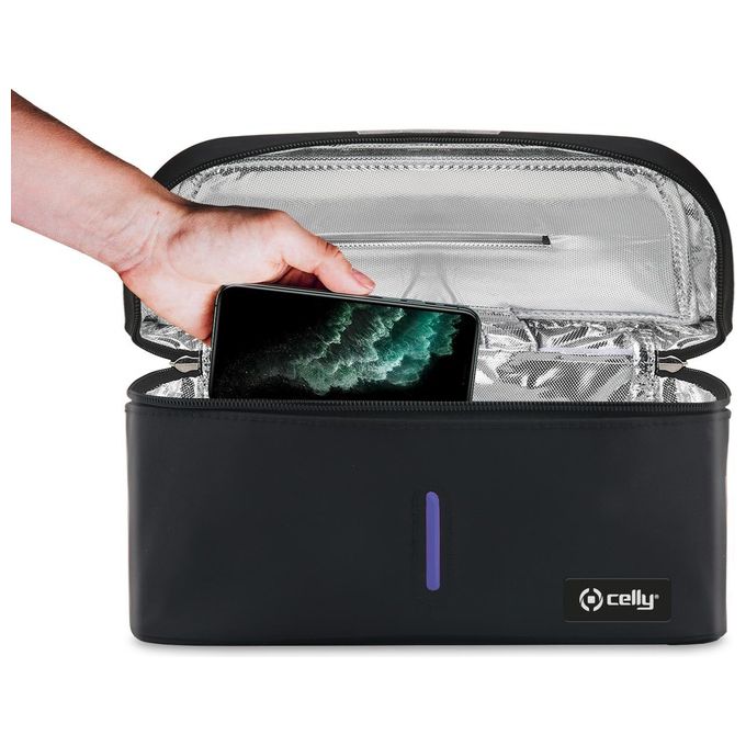 Celly Sterilizerbag Sterilizzatore a Raggi Ultravioletti Nero Uv-C