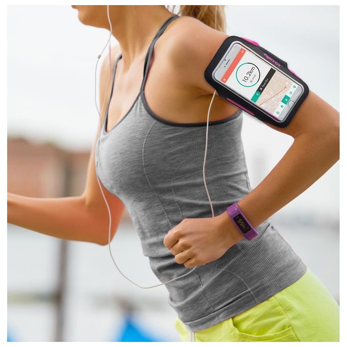 Celly Arm Band Fascia da Braccio per Smartphone 6.5'' Rosa