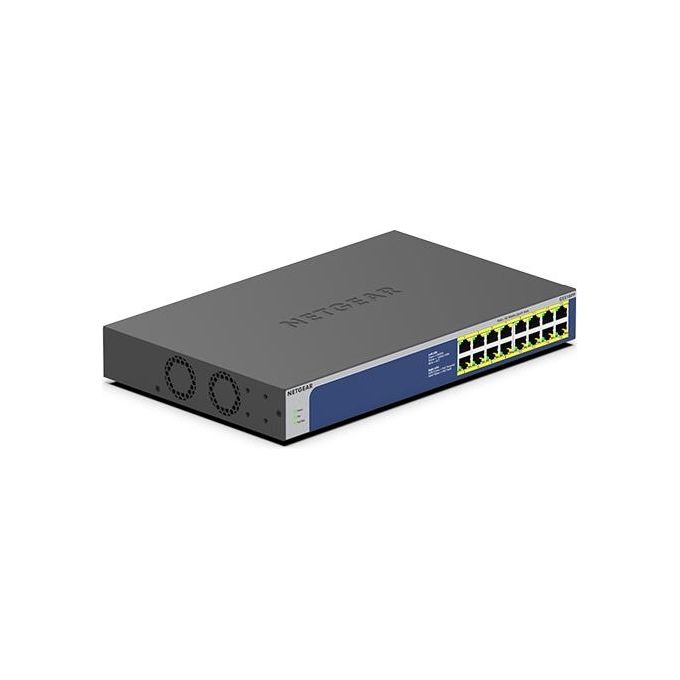 Netgear GS516PP Switch Non Gestito Gigabit Ethernet 10-100-1000 Supporto Power Over Ethernet Blu-Grigio