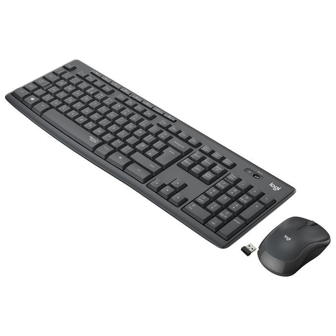 Logitech MK295 Kit Mouse e Tastiera Wireless con Tecnologia SilentTouch e Layout Italiano QWERTY