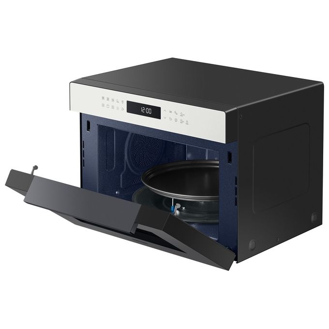 Samsung MC35R8058CE-ET Glass Design Forno a Microonde Combinato Capacita'35 Litri Potenza 900W 37 Programmi Cottura Ventilata Funzione Yogurt e Lievitazione Bianco