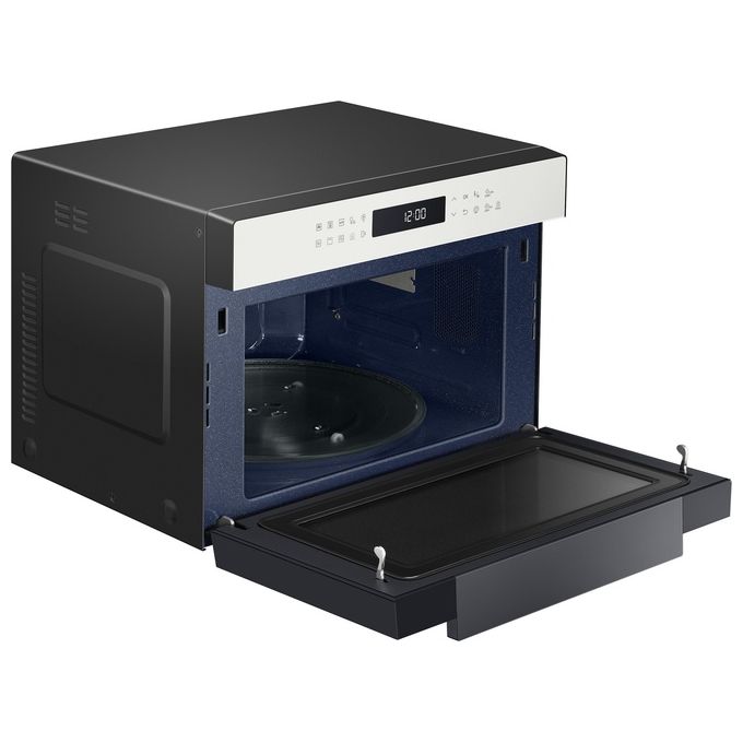 Samsung MC35R8058CE-ET Glass Design Forno a Microonde Combinato Capacita'35 Litri Potenza 900W 37 Programmi Cottura Ventilata Funzione Yogurt e Lievitazione Bianco