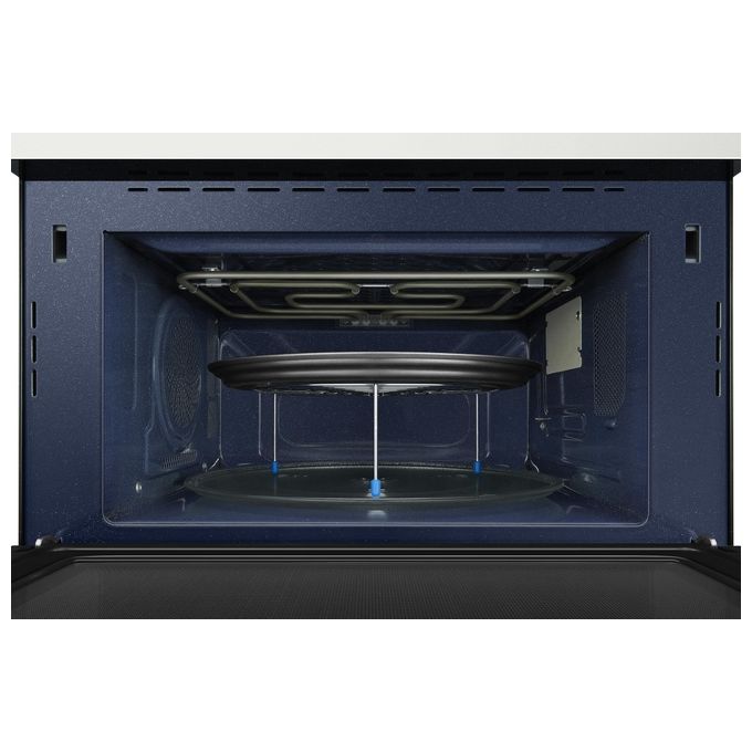 Samsung MC35R8058CE-ET Glass Design Forno a Microonde Combinato Capacita'35 Litri Potenza 900W 37 Programmi Cottura Ventilata Funzione Yogurt e Lievitazione Bianco