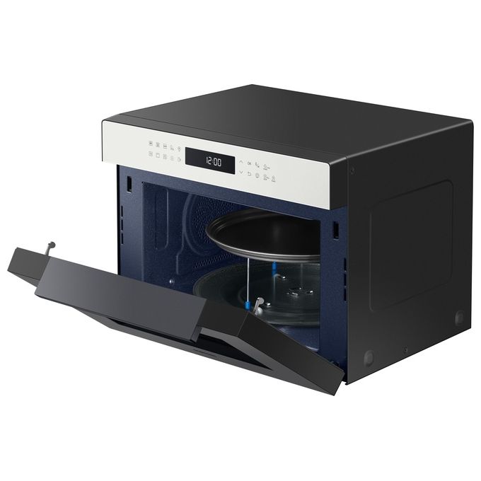 Samsung MC35R8058CE-ET Glass Design Forno a Microonde Combinato Capacita'35 Litri Potenza 900W 37 Programmi Cottura Ventilata Funzione Yogurt e Lievitazione Bianco