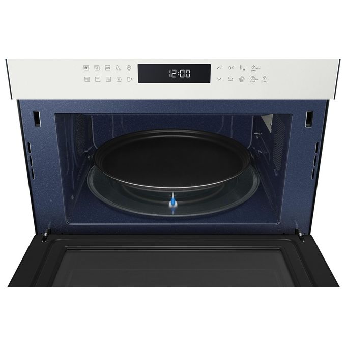 Samsung MC35R8058CE-ET Glass Design Forno a Microonde Combinato Capacita'35 Litri Potenza 900W 37 Programmi Cottura Ventilata Funzione Yogurt e Lievitazione Bianco