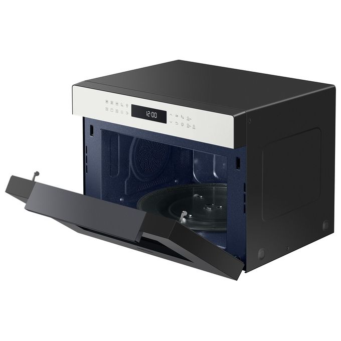 Samsung MC35R8058CE-ET Glass Design Forno a Microonde Combinato Capacita'35 Litri Potenza 900W 37 Programmi Cottura Ventilata Funzione Yogurt e Lievitazione Bianco