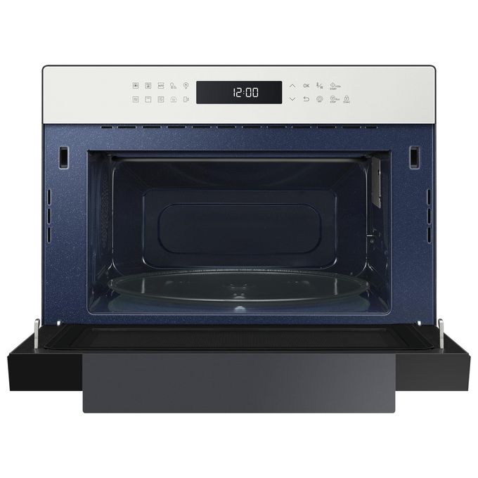 Samsung MC35R8058CE-ET Glass Design Forno a Microonde Combinato Capacita'35 Litri Potenza 900W 37 Programmi Cottura Ventilata Funzione Yogurt e Lievitazione Bianco