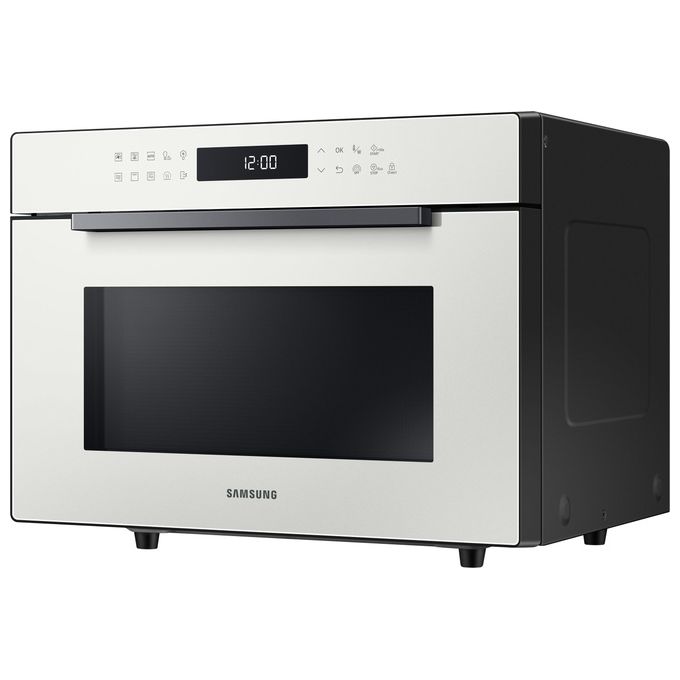 Samsung MC35R8058CE-ET Glass Design Forno a Microonde Combinato Capacita'35 Litri Potenza 900W 37 Programmi Cottura Ventilata Funzione Yogurt e Lievitazione Bianco