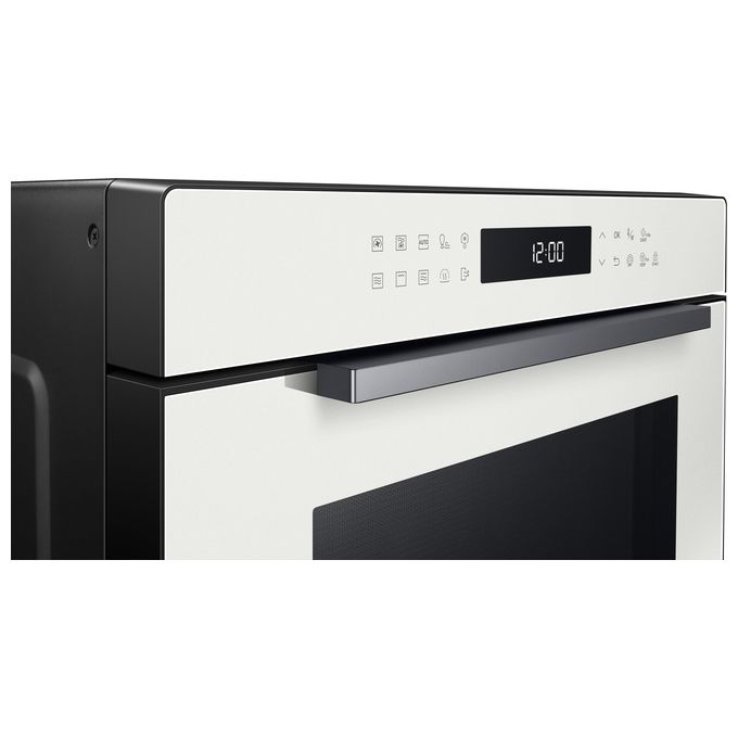Samsung MC35R8058CE-ET Glass Design Forno a Microonde Combinato Capacita'35 Litri Potenza 900W 37 Programmi Cottura Ventilata Funzione Yogurt e Lievitazione Bianco