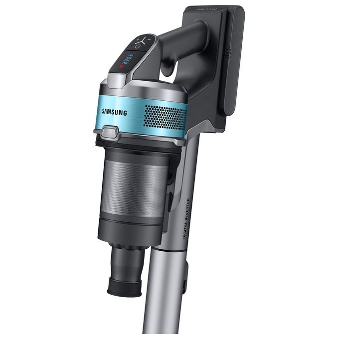 Samsung VS20T7531T1-ET Jet 75 Turbo Scopa Elettrica Senza Filo Senza Sacco Potenza 200W Autonomia 60 Minuti Silver