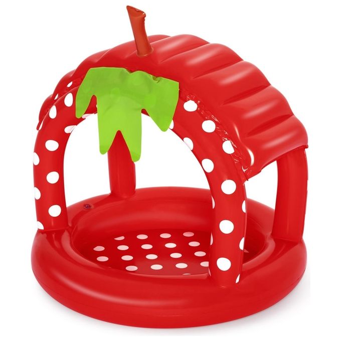 Bestway piscinetta gonfiabile berry rotonda 27l verde rosso bianco per bambini 2 anni 52387