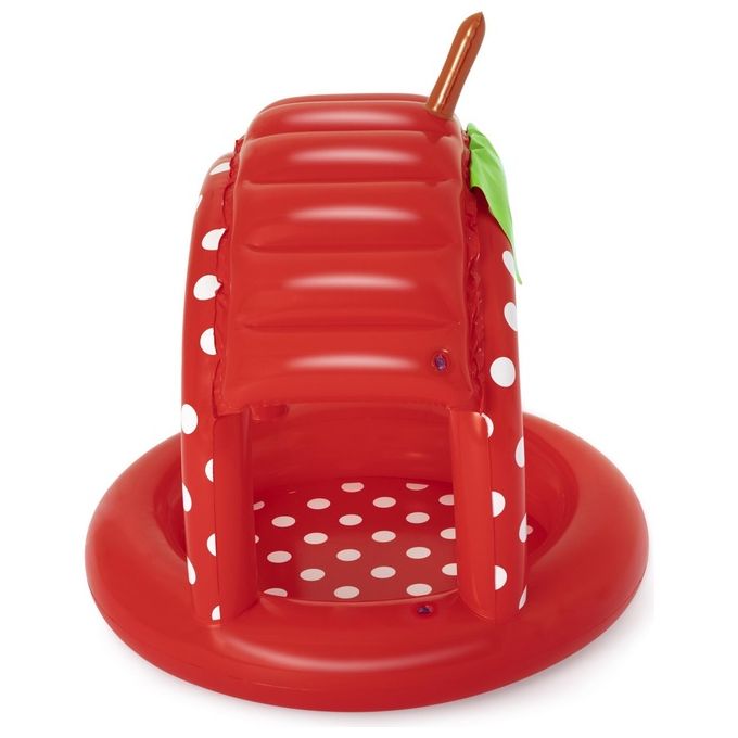 Bestway piscinetta gonfiabile berry rotonda 27l verde rosso bianco per bambini 2 anni 52387