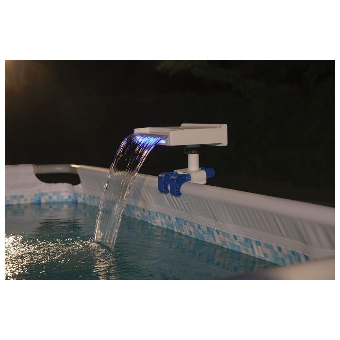 Bestway Cascata Di Acqua Con Luci A Led Rilassante Per Piscina