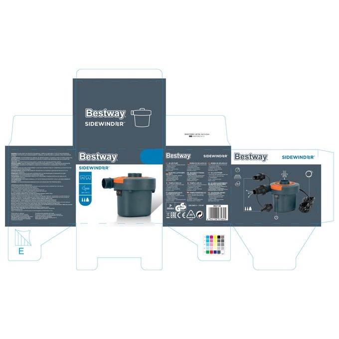 Bestway Sidewinder Pompa di gonfiaggio elettrica a Corrente Alternata (AC)