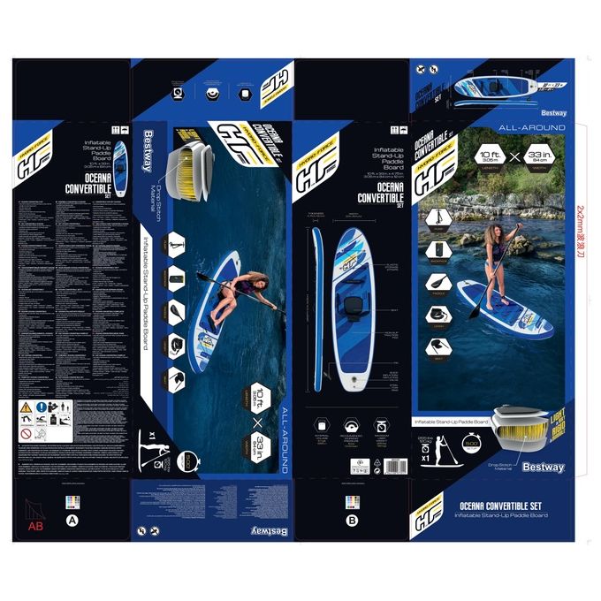 Bestway Oceana Tavola da Surf Stand Up Paddle Sup