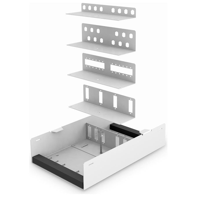 DIGITUS unibox fibra ottica per montaggio a parete 265 x 150 x 55 mm, grigio (ral 7035)