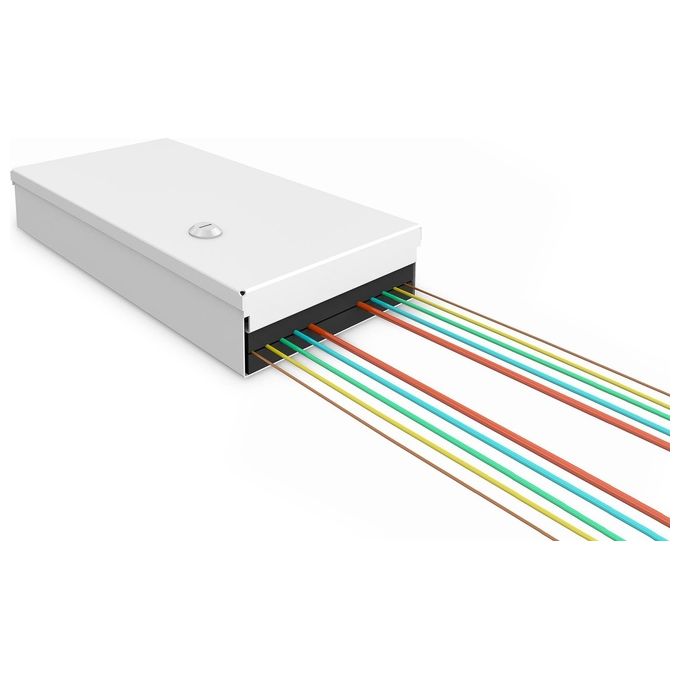 DIGITUS unibox fibra ottica per montaggio a parete 265 x 150 x 55 mm, grigio (ral 7035)