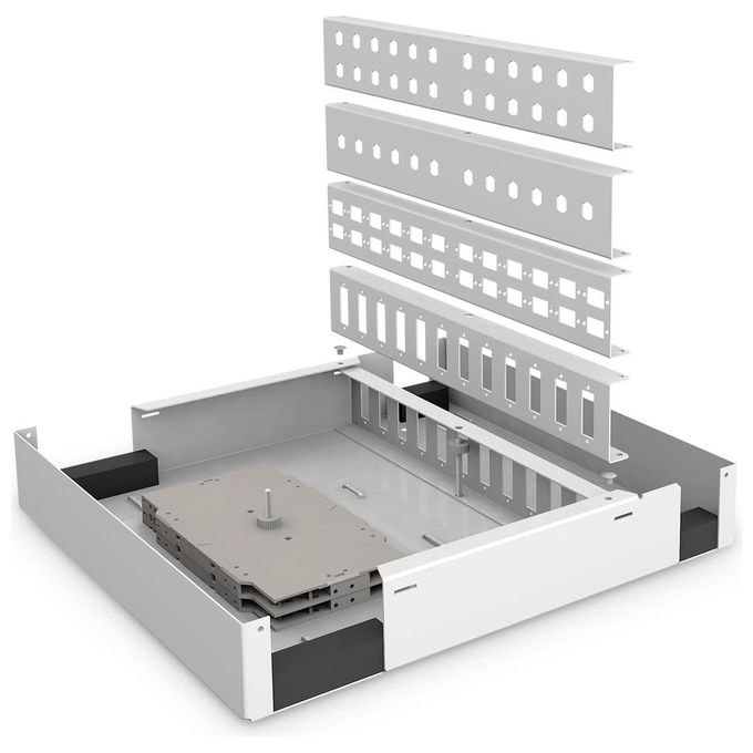 DIGITUS unibox fibra ottica per montaggio a parete 280 x 320 x 54 mm, grigio (ral 7035) digitus