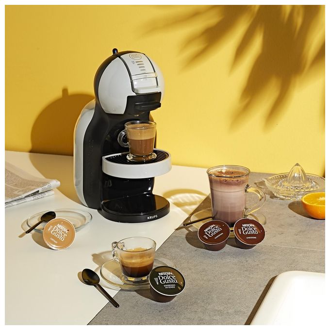 KRUPS Macchina da Caffe' Dolce Gusto Mini Me Grigio e Nero Compatta e Funzionale per Brevi Pause Caffe'