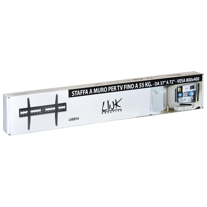 Link staffa a muro per tv fino a 55 kg, da 37 a 72 fino a vesa 800x400