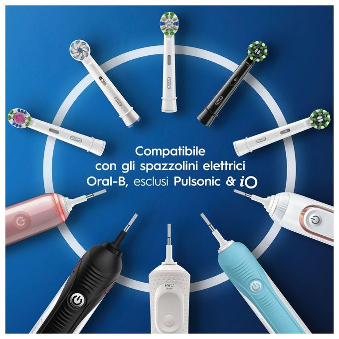 Braun Oral - B 3D White Testine di Ricambio con Tecnologia CleanMaximiser Confezione da 3 Pezzi - Yeppon