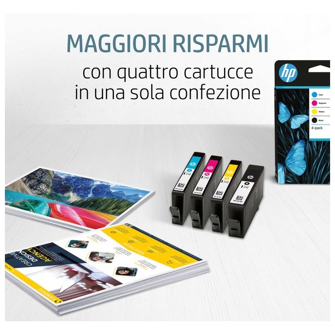 HP 963 Cartuccia Originale d'Inchiostro Confezione da 4 Nero-Giallo-Ciano-Magenta