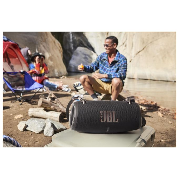 JBL Xtreme 3 Speaker Bluetooth Portatile Waterproof Cassa Altoparlante Wireless con Tracolla Resistente ad Acqua e Polvere IPX67 PartyBoost Usb Camo