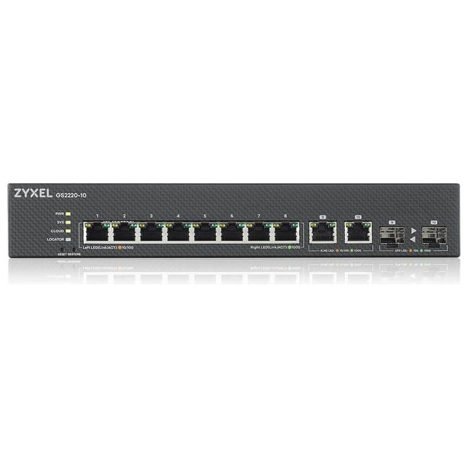 Zyxel GS2220-10-EU0101F Switch di Rete Gestito L2 Gigabit Ethernet 10-100-1000 Nero