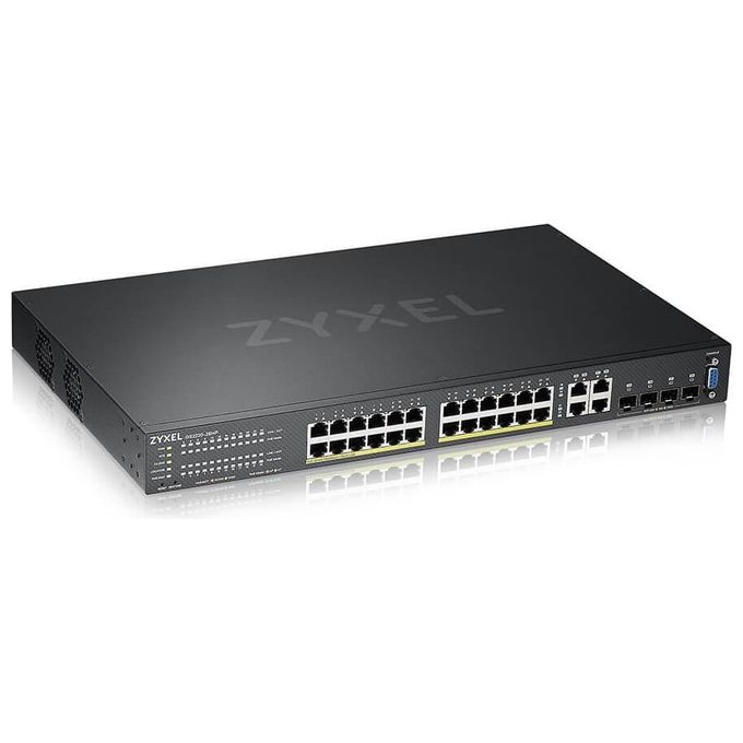 Zyxel GS2220-28HP-EU0101F Switch di Rete Gestito L2 Gigabit Ethernet 10-100-1000 Nero Supporto Power Over Ethernet