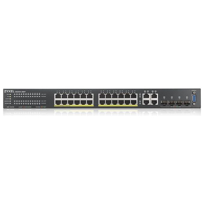 Zyxel GS2220-28HP-EU0101F Switch di Rete Gestito L2 Gigabit Ethernet 10-100-1000 Nero Supporto Power Over Ethernet