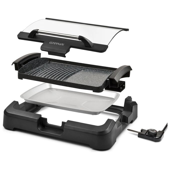 G3Ferrari G10129 Gratella XL Griglia Barbeque 2200W Nero