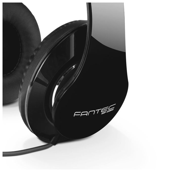 Fantec SHP-250AJ-BB Cuffie Padiglione Auricolare Nero