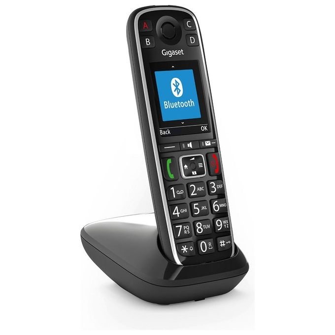 Gigaset E720 Cordless DECT-GAP Senior Display 2,2'' Vivavoce Rubrica Bluetooth SOS Nero