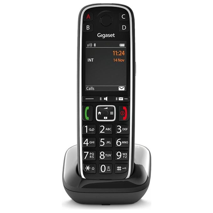Gigaset E720 Cordless DECT-GAP Senior Display 2,2'' Vivavoce Rubrica Bluetooth SOS Nero
