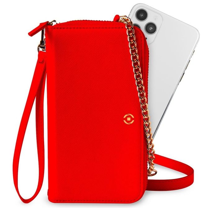 Celly Venere Pochette Cover Smartphone 6.5'' Rosso
